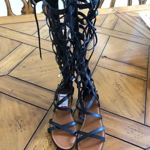 Vince Camuto Black Gladiator Shoes NWT